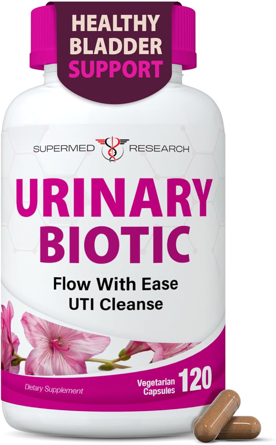Bote ng Urinary Biotic — 120 vegetarian capsule